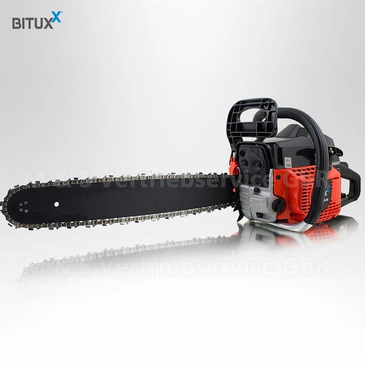 Kettingzaag - Benzine - 58cc - Oranje, Tuin en Terras, Handzagen, Nieuw, Verzenden
