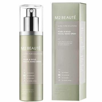 M2 Beauté  Pearl & Gold Facial Nano Spray  75 ml, Verzenden, Nieuw