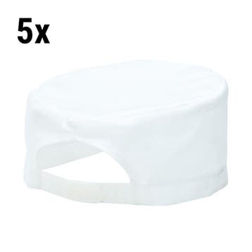 GGM Gastro | (5 stuks) Koksmuts - wit | KKPW-W#SET |, Verzenden, Nieuw in verpakking