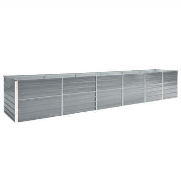 vidaXL Plantenbak verhoogd 480x80x77 cm gegalvaniseerd staal, 100 cm of meer, Verzenden, Nieuw, Metaal