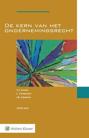 De kern van het ondernemingsrecht - M.J. Kroeze, Verzenden, Zo goed als nieuw, M.J. Kroeze