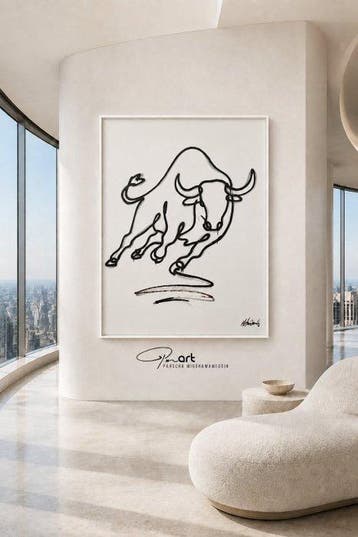 Parscha Mirghawameddin - Charging Bull - XXL