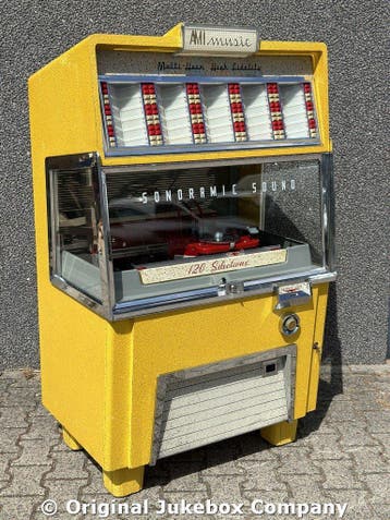 DE MOOISTE JUKEBOXEN?? shop bij de Original Jukebox Company, Verzamelen, Gebruikt, 1950 tot 1960