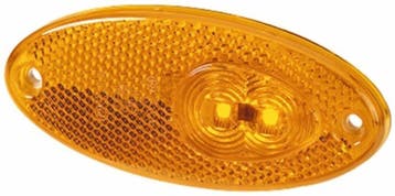 Hella Zijmarkering LED met Reflector Ovaal Opbouw Oranje, Ophalen of Verzenden, Nieuw
