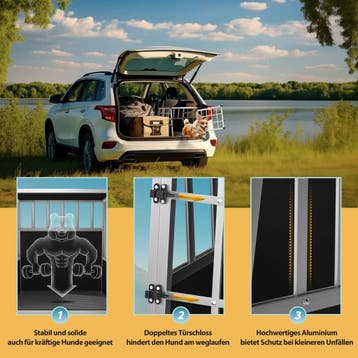 Transportbench voor Honden M Aluminium 70x54x51cm, Verzenden, Nieuw
