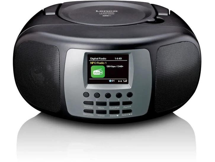 Lenco SCD-860BK - Draagbare DAB+/FM radio - Bluetooth, Audio, Tv en Foto, Radio's, Zo goed als nieuw, Verzenden