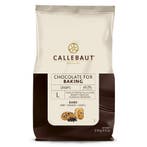 Callebaut Bakvaste Chocolade Druppels L Puur 2,5 kg., Verzenden, Nieuw