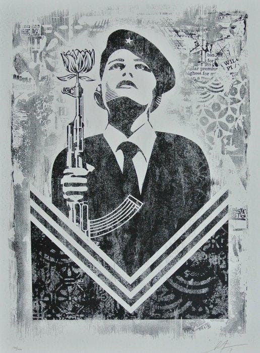 Shepard Fairey (OBEY) (1970) - Peace Guard - Stencil Series, Antiek en Kunst, Kunst | Designobjecten