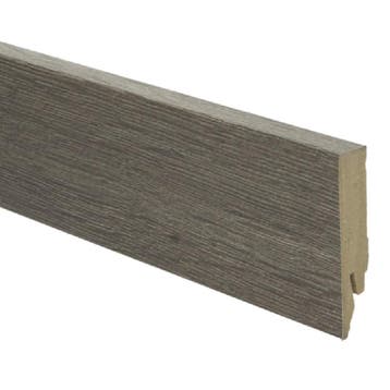 Rechte folieplint 70x14 eiken drijfhout bruin, Verzenden, 50 tot 150 cm, Overige typen, Nieuw