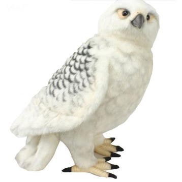 Hansa sneeuwuil knuffel - pluche - 35 cm - zacht, Verzenden, Nieuw