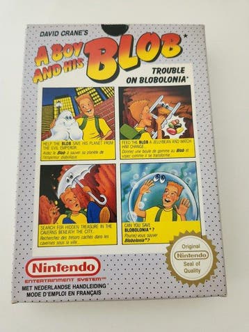 Nintendo - Nes - A Boy and His Blob FAH Cartridge & Box -, Nieuw