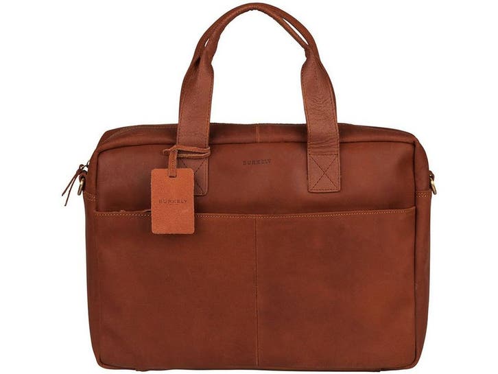 BURKELY Vintage River - Laptoptas 15.6 inch - Gewatteerd, Computers en Software, Laptoptassen, Zo goed als nieuw, Verzenden