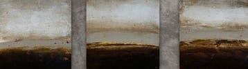 Stefanie Raus (XX) - Triptychon- abstrakte Landschaften, Antiek en Kunst