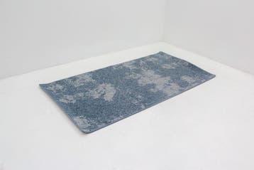 Vloerkleed blauw / grijs, Werkplek, Ophalen of Verzenden, Gebruikt, Overige typen