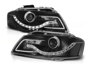 LED DRL koplamp units Daylight Black geschikt voor Audi A3, Verzenden, Nieuw, Audi