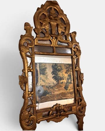 Wandspiegel - Verguld hout