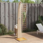 vidaXL Buitendouche 55x60x224 cm poly rattan en acaciahout, Tuin en Terras, Verzenden, Nieuw