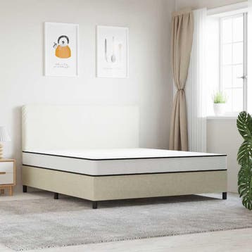 vidaXL Binnenveringmatras middelhard 200x200 cm King Size, Verzenden, Nieuw
