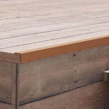 vidaXL Terras hoekplinten 5 st 170 cm HKC lichtbruin, Verzenden, Nieuw