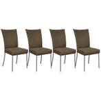 bert plantagie Set Van 4 Eetkamerstoelen Jeanne - Ongebruikt, Huis en Inrichting, Stoelen, Zo goed als nieuw, Grijs, Vier