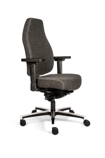 Bureaustoel lange mensen, 24 uurs stoelen, Verzenden, Nieuw, Grijs, Bureaustoel