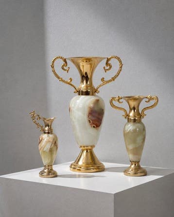 Vaas (3) - Onyx - amphora-style