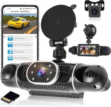 Auto Rijrecorder 4 Cameras | Tweedekansje | OP=OP, Ophalen of Verzenden, Zo goed als nieuw