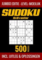 9789403729480 Sudoku Moeilijk - Jumbo Editie - 500 Puzzel..., Verzenden, Nieuw, Puzzelboek Shop