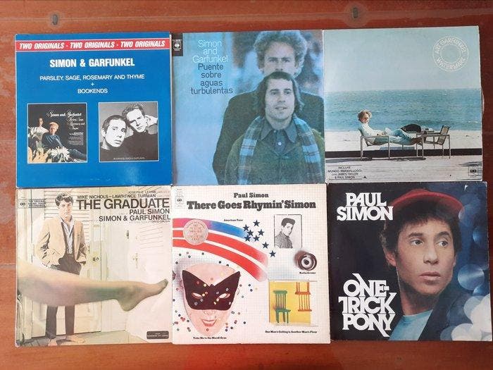 Simon & Garfunkel - 7 x LP album - Diverse titels - LP, Cd's en Dvd's, Vinyl Singles