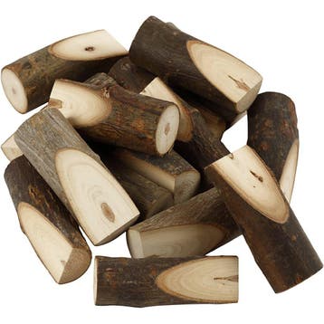 Decoratieve boomstam, H: 8 cm, d 2,5-3,5 cm, 15 stuk/ 1 doos, Nieuw