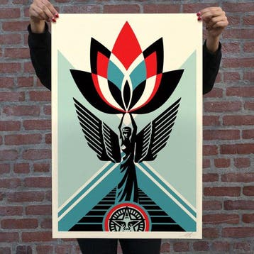 Shepard Fairey (OBEY) (1970) - Lotus Angel