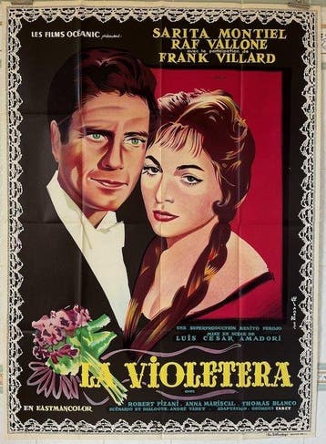 Sara Montiel / Raf Vallone - La violetera (1958) - Original, Verzamelen, Nieuw