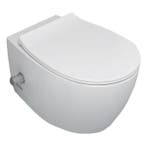 Wandcloset inclusief softclose bril randloos toiletpot Bidet, Ophalen of Verzenden, Nieuw, Steen, Toilet