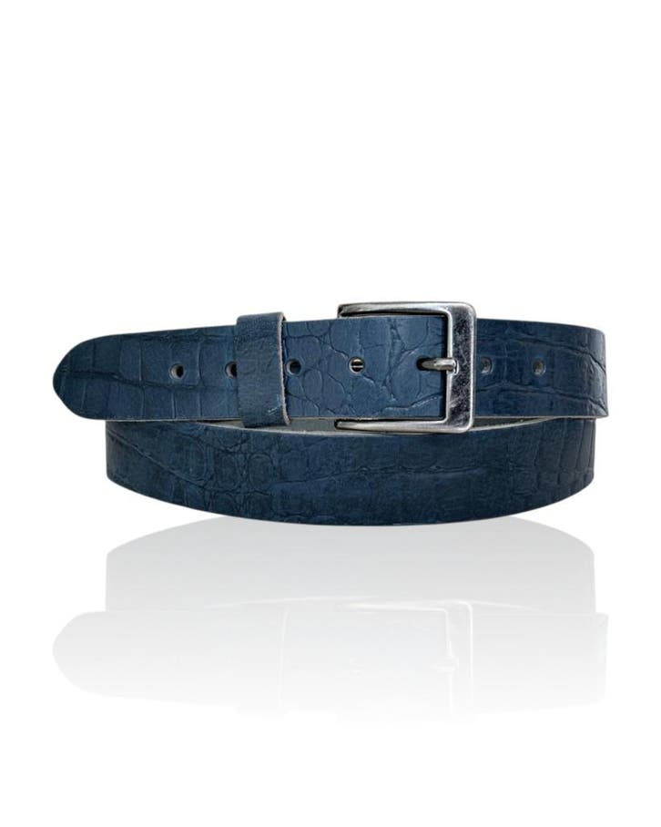 Mooie Italiaanse Riccamente Croco jeans blauwe riem SALE, Kleding | Heren, Riemen en Ceinturen, Echt leder, Nieuw, Riem of Ceintuur