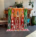 Kleurrijk modern Berbertapijt uit Marokko - Vloerkleed - 220, Nieuw