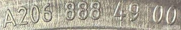 Mercedes-Benz C-klasse W206 Grille Embleem A2068884900, Ophalen, Gebruikt, Voor