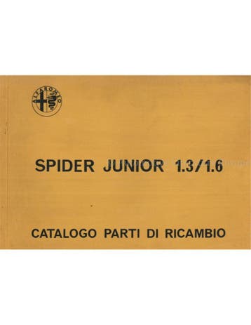 1972 ALFA ROMEO SPIDER JUNIOR 1.3 | 1.6 ONDERDELEN