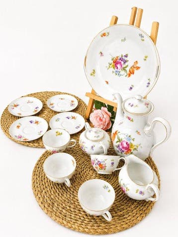 Rosenthal - „Balmoral“ Antikes Kaffeeservice (12-tlg.) –