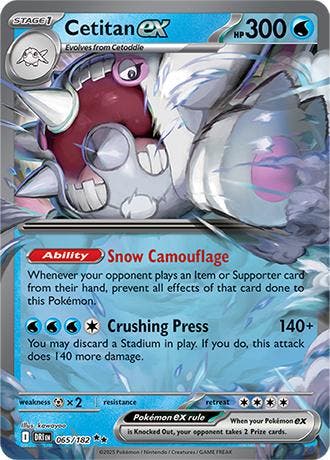 Cetitan ex (DRI 065), Hobby en Vrije tijd, Verzamelkaartspellen | Pokémon, Nieuw, Ophalen of Verzenden