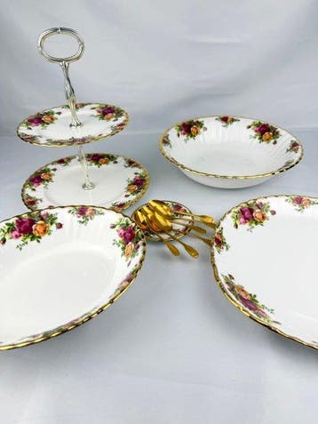 Royal Albert - Tafelservies (6) - Been - Old Country Roses