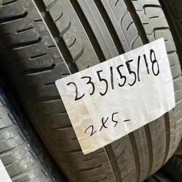 2 x Hankook Optimo 235-55-18 Zomerbanden 5mm, 18 inch, Gebruikt, Ophalen of Verzenden, 235 mm
