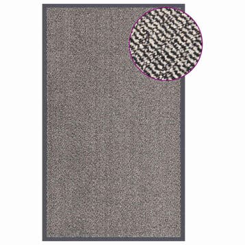 vidaXL Deurmat getuft 90x150 cm lichtbruin, Tuin en Terras, Verzenden, Nieuw