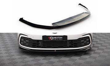 Voorspoiler V.7 Volkswagen Golf 8 GTI Glans Zwart, Ophalen of Verzenden, Nieuw