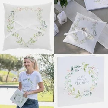 3-delige Bruidsset Floral Wedding multicoloured, Verzenden, Nieuw, Versiering, Geboorte of Huwelijk