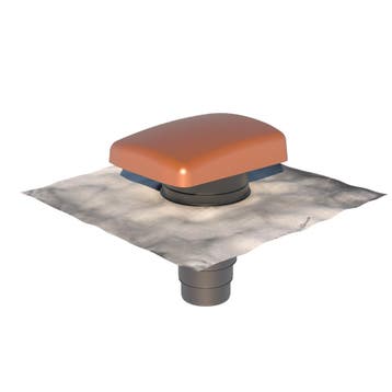 RVT 200 Ontluchtingspan Universeel terracotta lood-blank, Ophalen of Verzenden, Nieuw