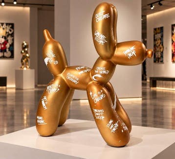 Daluxe Art - 1999 • Pop Art Balloon Dog, Antiek en Kunst