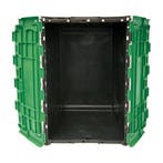 Distributiebak, 710x460x360 mm, zwart, groen pp, nieuw, Doe-het-zelf en Verbouw, Kratten en Dozen, 40 tot 60 cm, 50 tot 75 cm