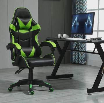 Ergonomische Gaming Stoel met Kantelfunctie - Kunstleer - Bu, Huis en Inrichting, Verzenden, Nieuw