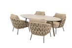 4 Seasons Outdoor Mallorca low dining set met Salute tafel, Ophalen of Verzenden, Nieuw
