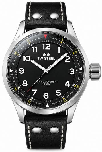 TW Steel Swiss Volante SVS103 horloge 45mm, Overige merken, Staal, Verzenden, Polshorloge